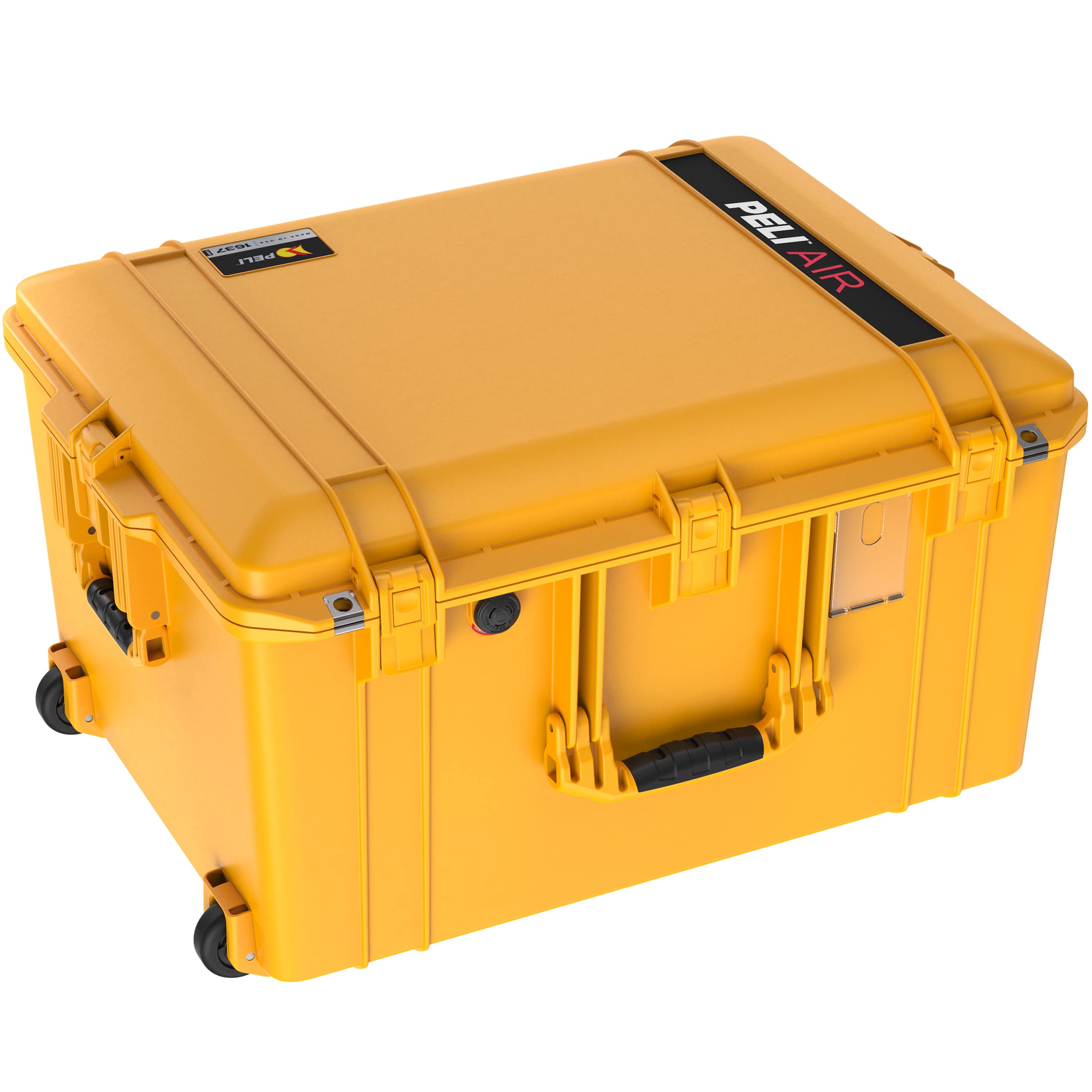 PELI 1637 Air Trolley Protettivo Leggero per Camera e Droni, Impermeabile e resistente alla polvere, 89L di Capacità, Fabbricato in USA, Senza Schiuma, Colore: Giallo