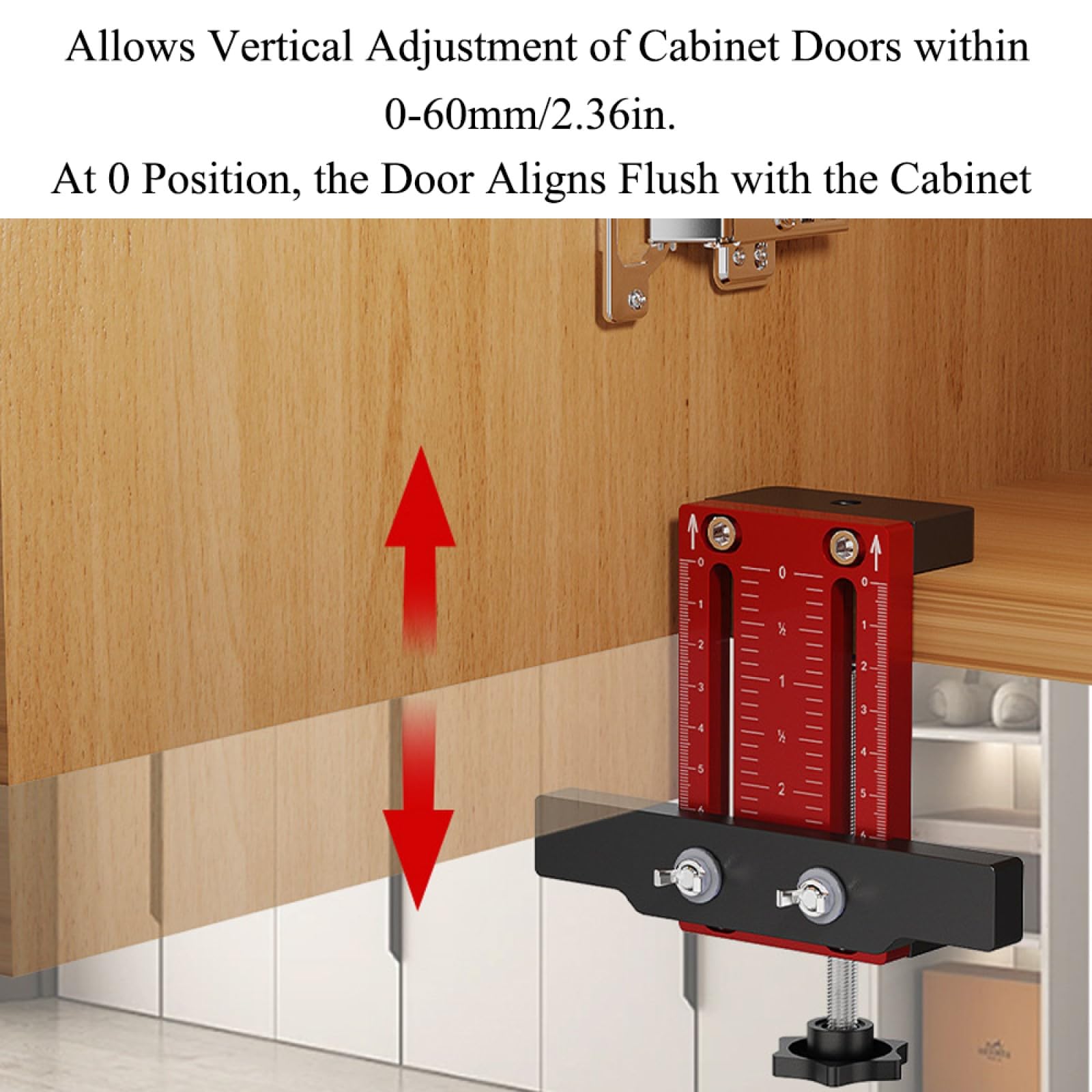 Cabinet Door Installation Positioner, Adjustable Cabinet Door Positioning Tool - Image 3