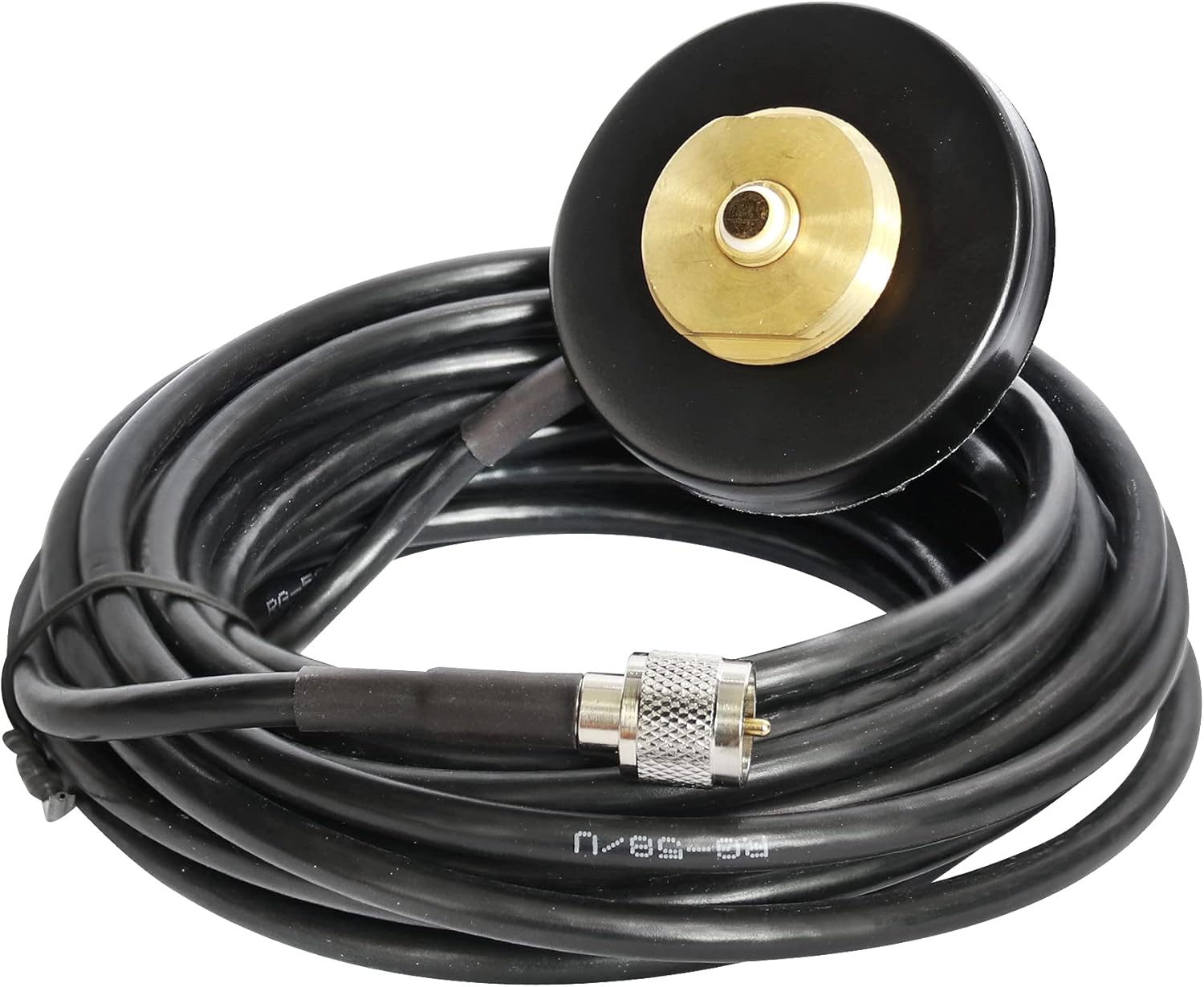 2Pack NMO Mount Magnetic Antenna Base 5M Cable with Mini-UHF Plug for Car Bus Taxi Mobile Antenna
