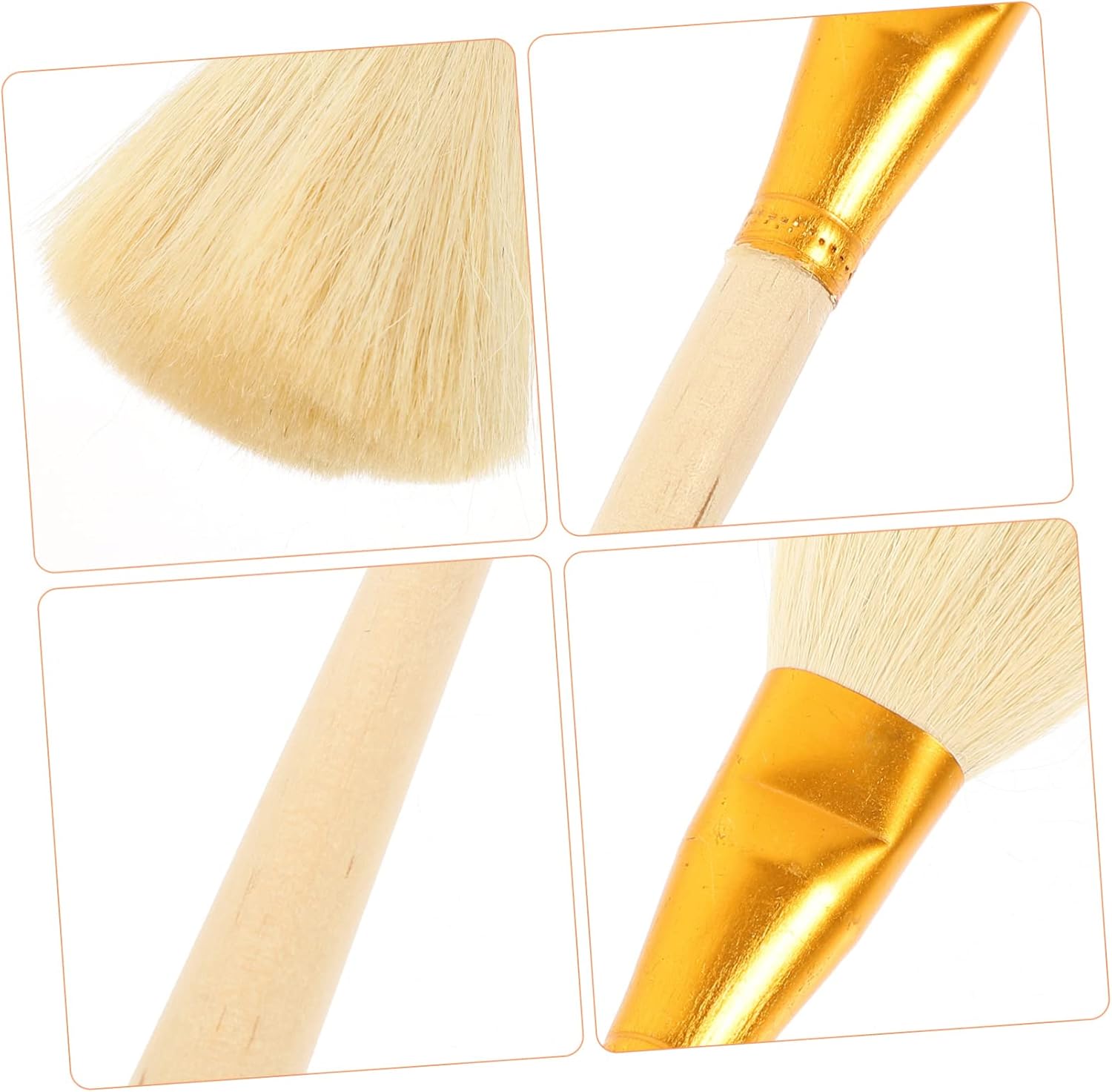 12pcs Handle Paint Brush for Oil Acrylic and Watercolor Painting Ergonomic Design for Precision Control and Comfortable Use
