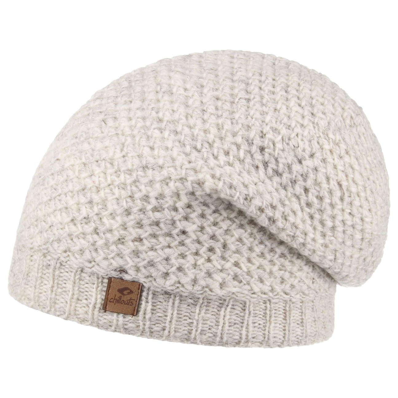 CHILLOUTS Nele Oversize Beanie Oversized Knit hat Men´s (One Size - Beige)