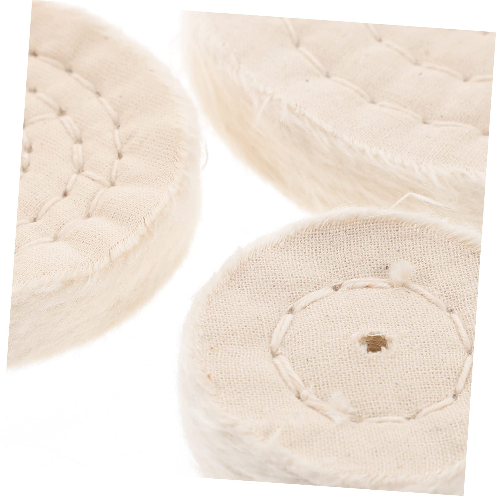 Cabilock 10 Pezzi Ruota per Lucidatura in Panno, Accessori per Trapano e Smerigliatrice Rotativa, per Vetro e Plastica, Adatta alla Lucidatura di Precisione