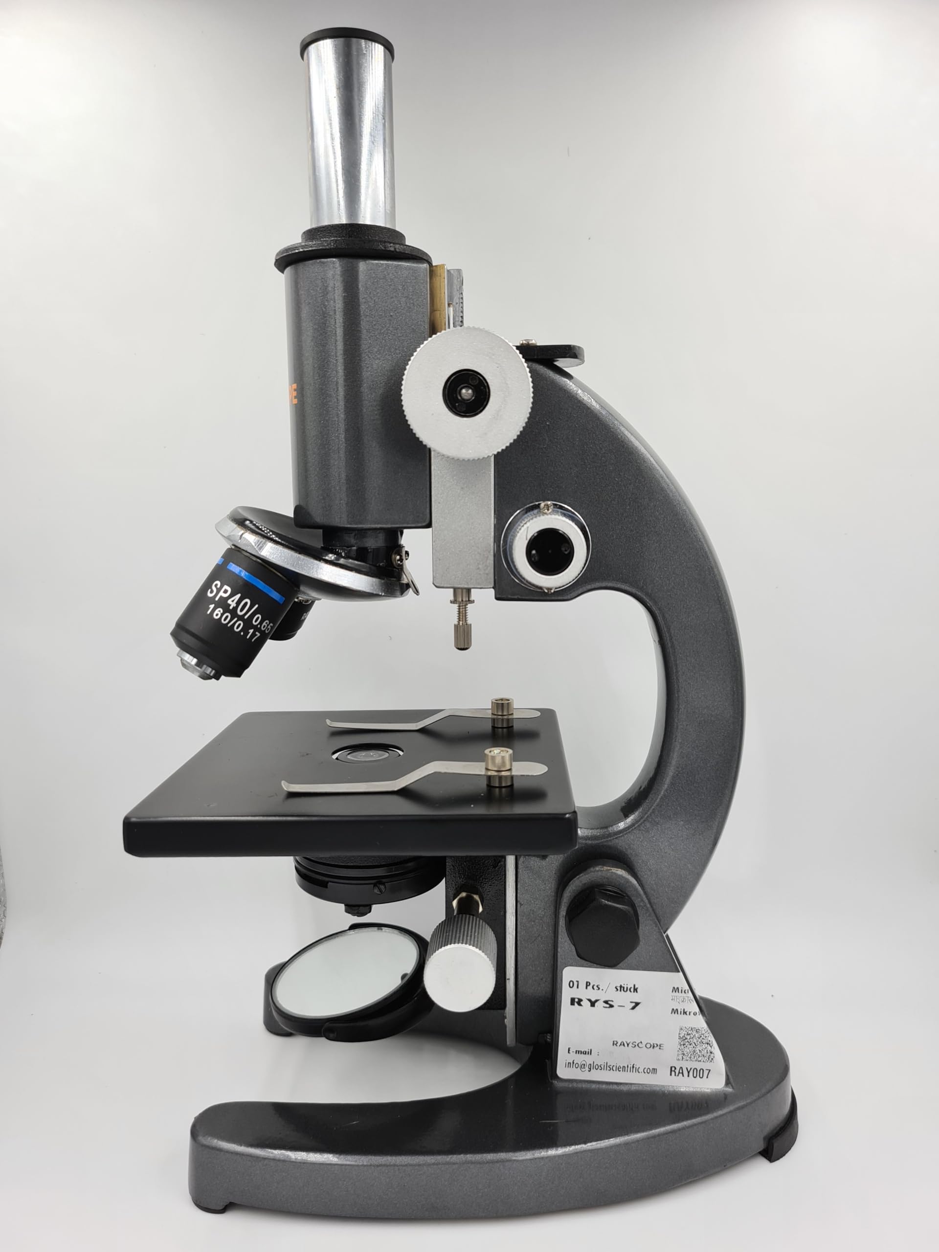 RAYSCOPE - (code : RYS- 7) - STUDENT MICROSCOPE MOVABLE CONDENSER-picture-20