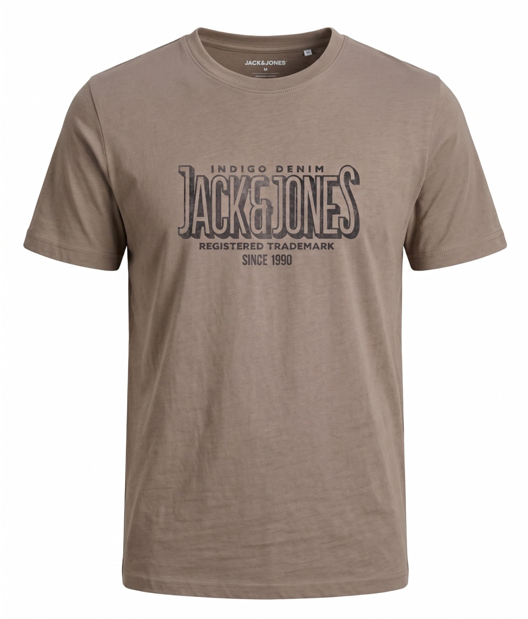 JACK & JONES Bluhenry SS Tee Crew Neck FST-Greige-Small