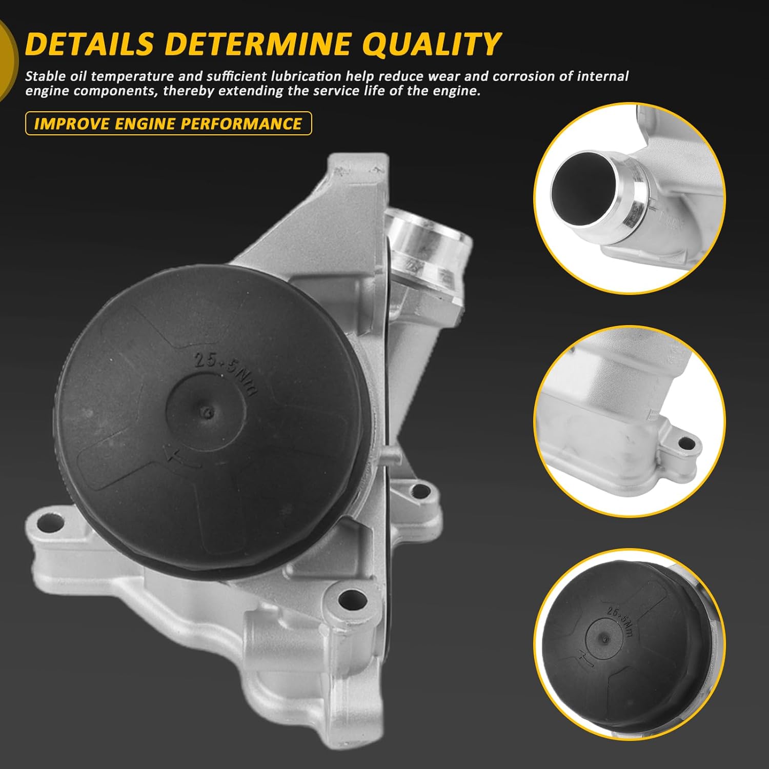 11428683206 Engine Oil Cooler Filter Housing Assembly For BMW 1 2 3 4 5 6 7 X1 X3 X4 X5 X6 Z4 Series Replace# 11427516383 11427525333 11427525334 11428637812 11428637820 11428637821 926-463