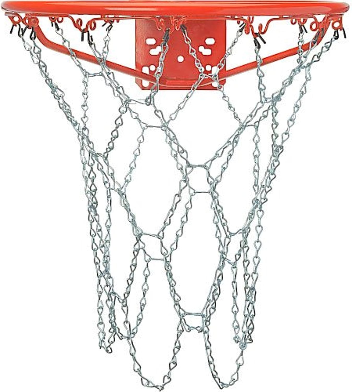 Crown Sporting Goods Outdoor Galvanized Steel Chain Basketball Net