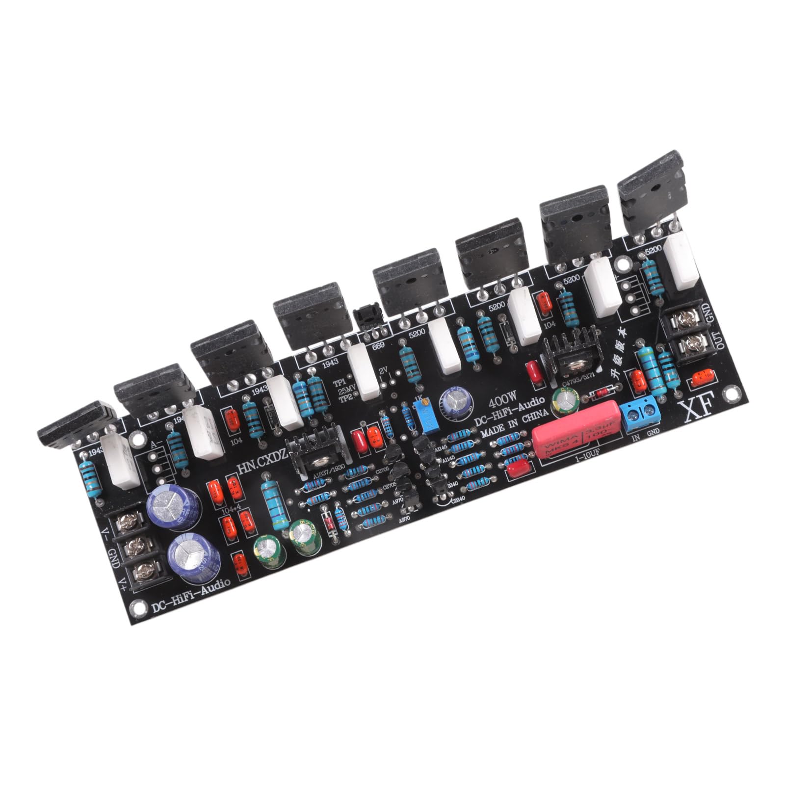 Amplificador de potencia acústica de 400 W, doble diferencial, altavoz de 15 pulgadas para uso en estudio, sistema de sonido profesional amplificador
