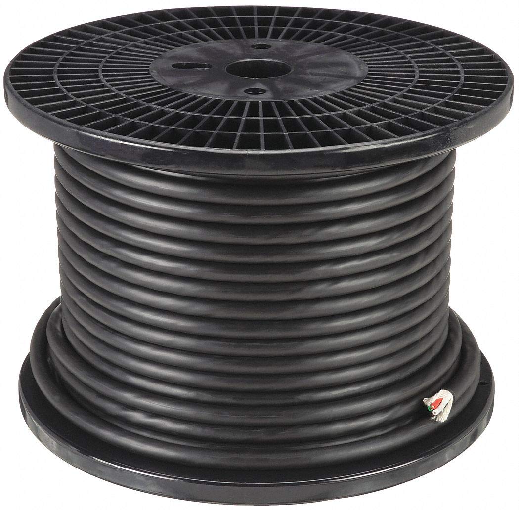 Number of Conductors 4,Seow,Black,Portable Cord,12 Awg,250 Ft,20408895562