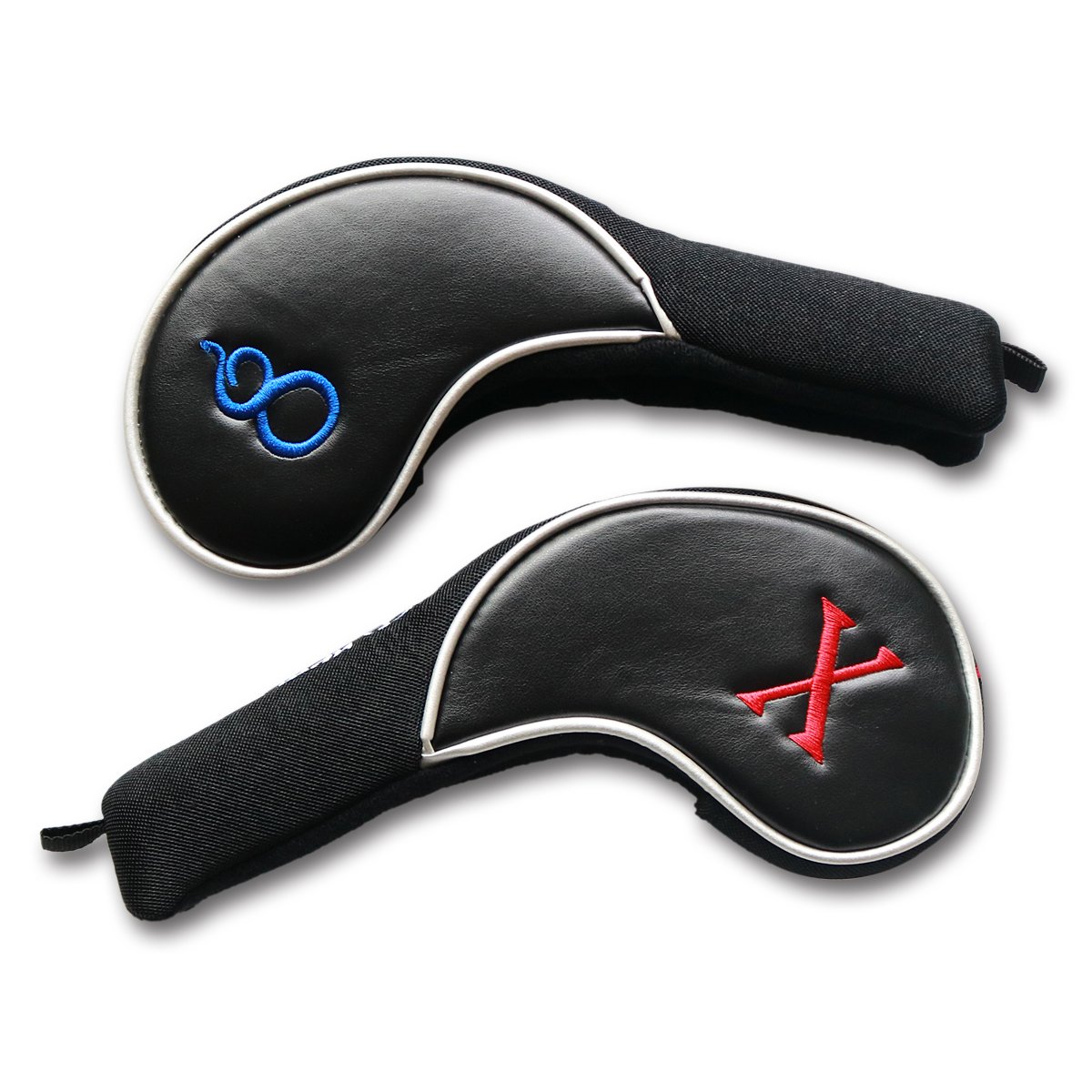 CRAFTSMAN GOLF Schlägerhauben-Set aus schwarzem Eisen mit bunter Nr. für Taylormade Cobra Mizuno usw., geeignet für Rechts- und Linkshänder-Golfer