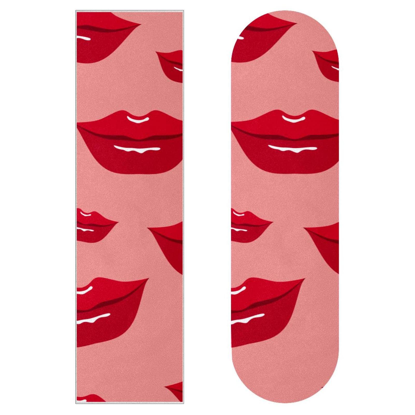 Lips Lot de 2 feuilles de papier abrasif pour planche de skateboard et longboard