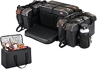 Vista 1 de KEMIMOTO Bolsas de Almacenamiento para ATV con Bolsa Refrigeradora, 76L Bolsas Grandes para ATV Bolsa para Portaequipajes Trasero, Bolsas Mejoradas