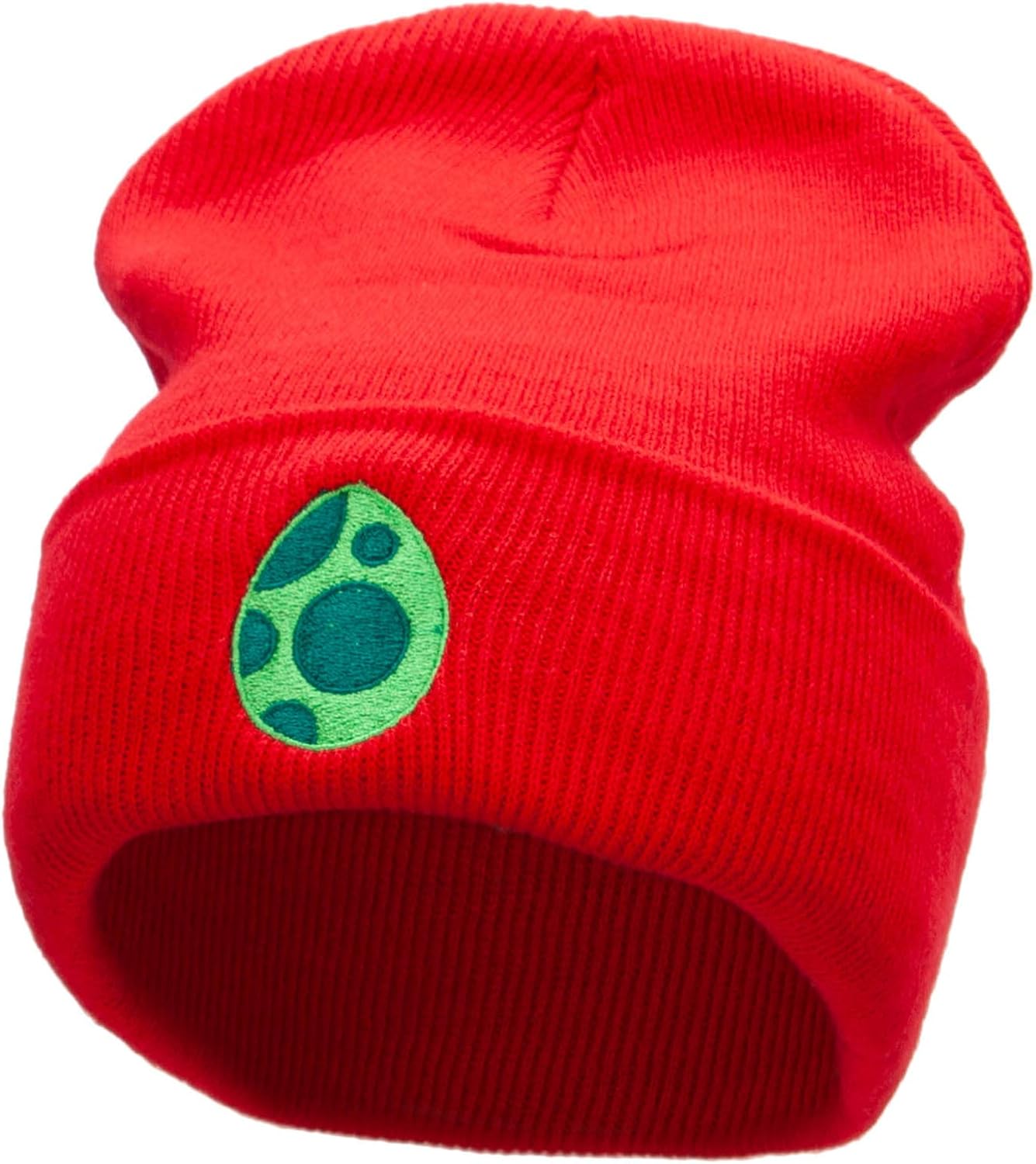 e4Hats.com Spotted Egg Embroidered 12 Inch Long Knitted Beanie