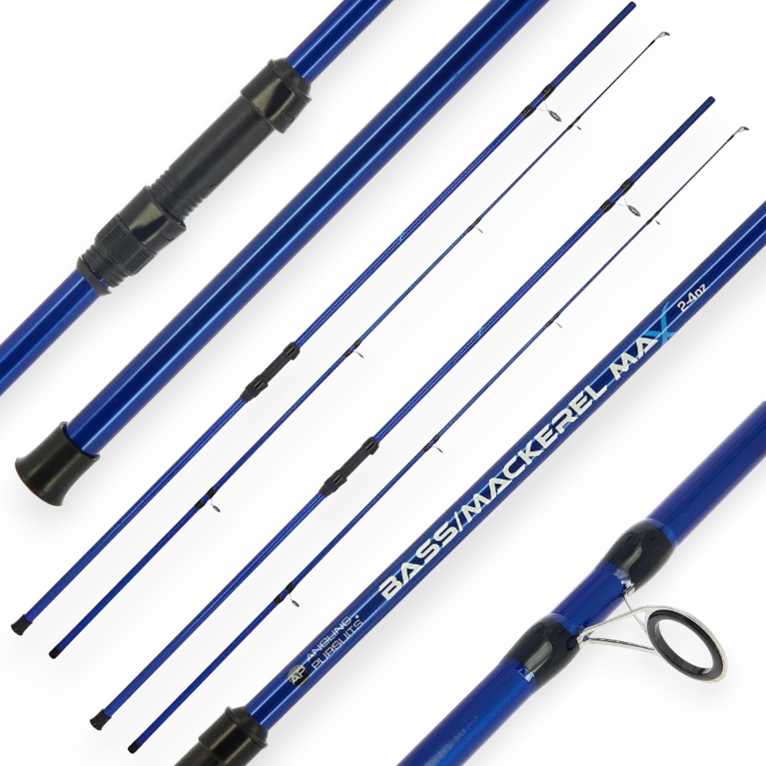 2 AP Bass Mackerel Spinning Rod 10ft 2pc Pollack Shore Sea Fishing Lure Rod Blue