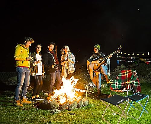 Miniatura 2 de AOUTACC Taburete plegable portátil ultraligero para acampar al aire libre, pesca, senderismo, mochilero, viajes