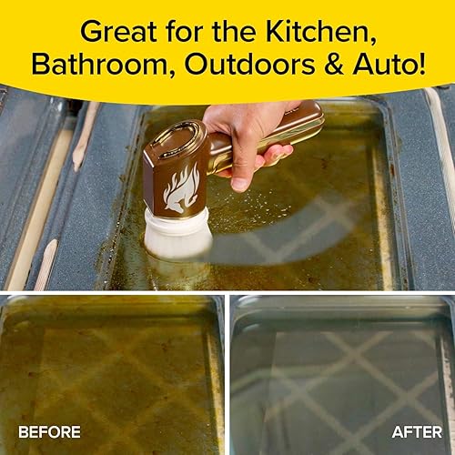 Miniatura 8 de Depurador de caballos de fuerza Gold Edition, mayor duración de la batería, energía eléctrica, recargable, gira 350 RPM, impermeable, 5 cabezales de