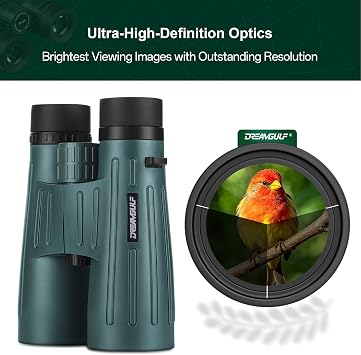 18x56 UHD Binoculars for Adults High Powered with Upgraded Phone Adapter, Wide Field of View Binoculars with Clear Low Light Vision, Lightweight Waterproof Binocular for Bird Watching Travel Cruise