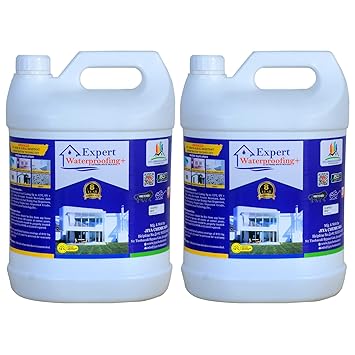 Expert Waterproofing Plus 5 and 5L Extreme White Wall Primer and Paints (Extreme White Sealer For High Performance Waterproofing with Heat Reflective Cool Coating for Walls and Terrace, Etc)