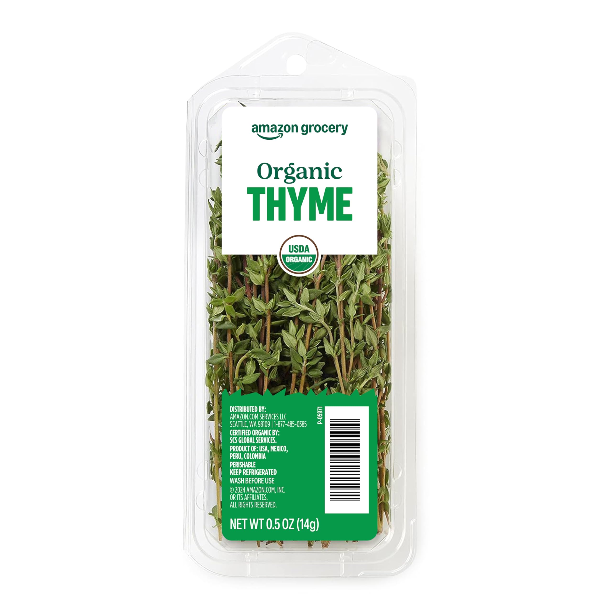 Amazon.com: Amazon Grocery, Organic Thyme, 0.5 Oz : Grocery