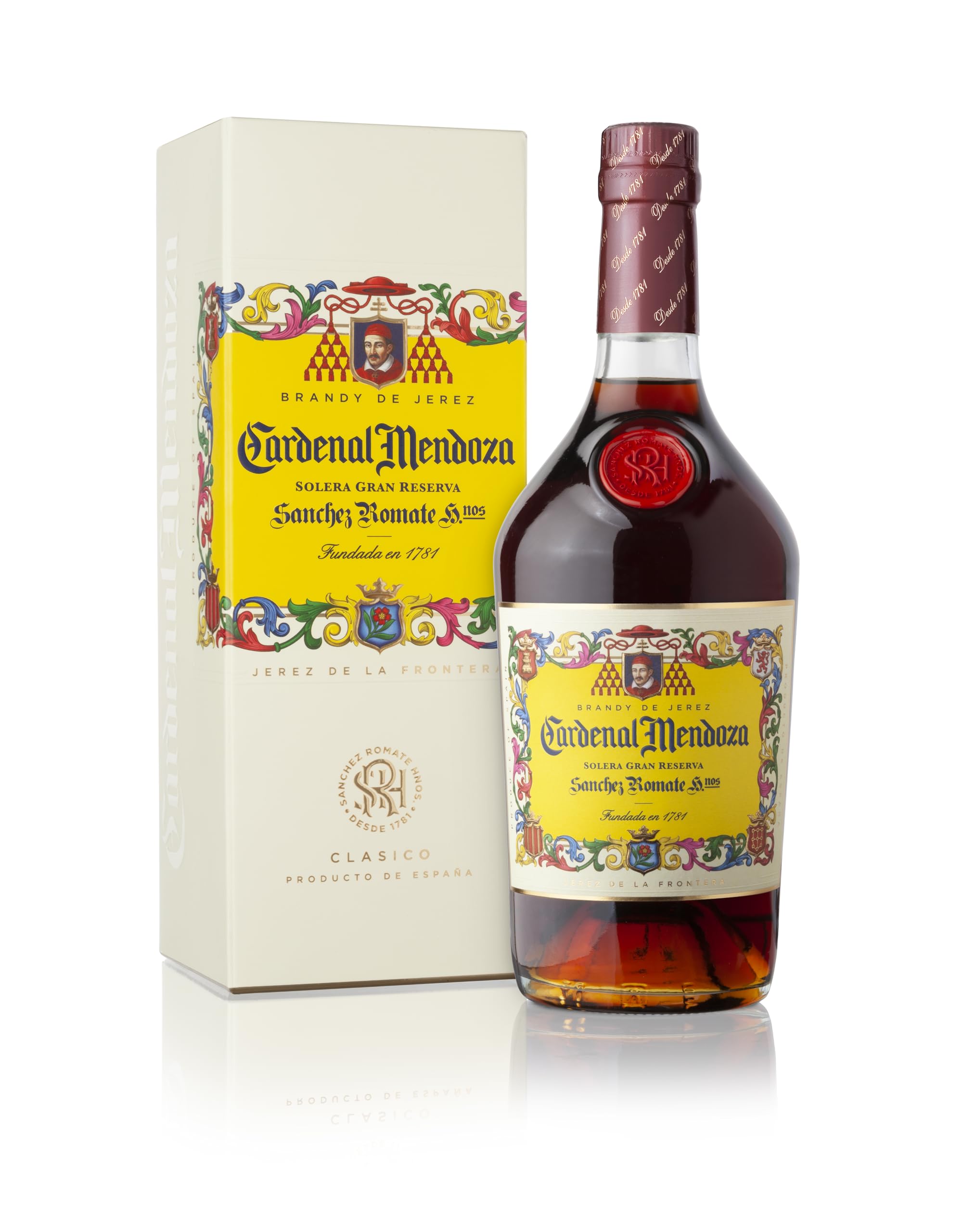 Sanchez Romate Cardenal Mendoza Classico 15yo Spanish Brandy 70 cl