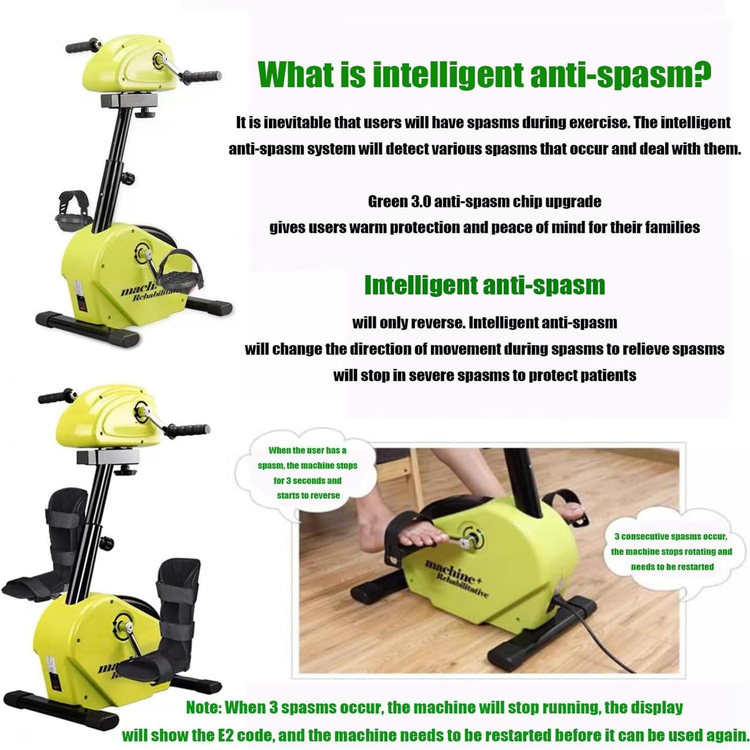 Elektryczny Rower Treningowy Ćwiczeń Ramion I Nóg, Sprzęt Rehabilitacyjny, Rower Treningowy Do Ćwiczeń Kończyn Górnych I Dolnych, Regulowany Opór W Trybie Pasywnym/Aktywnym, 10 Prędkości