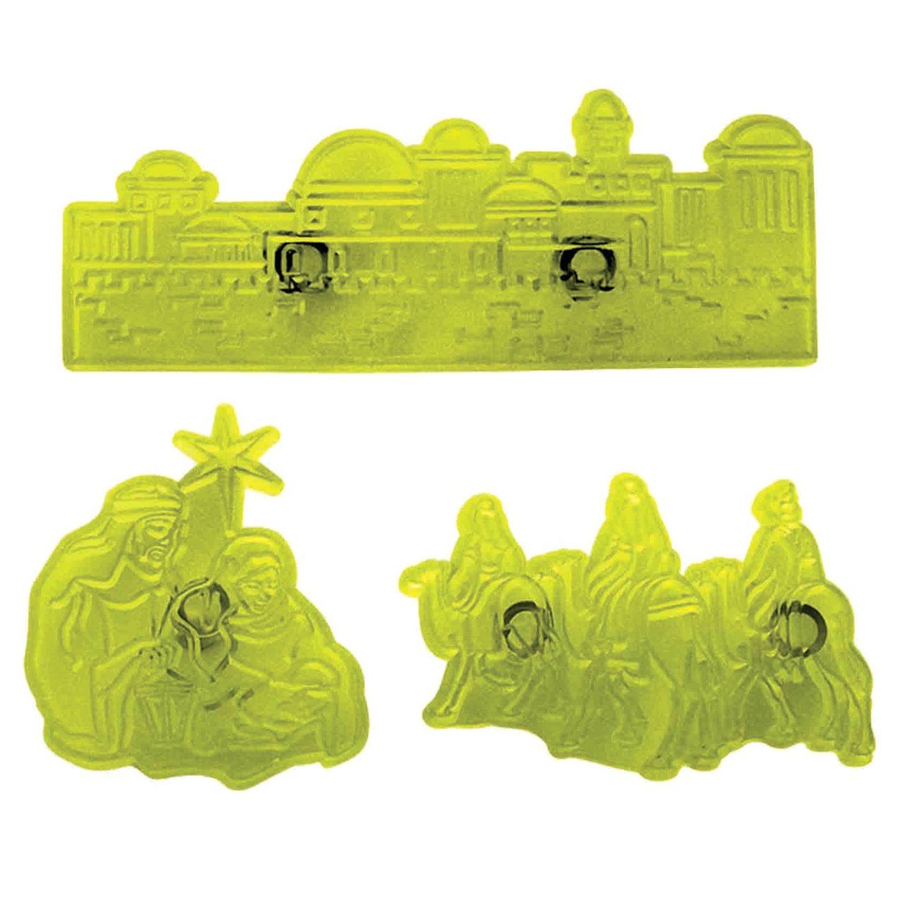 JEM Tagliapasta Per Decorazioni Cake Design – 18 X 1 X 28 Cm, 3 Unità, Per Pasta Di Zucchero E Gomma, Bianco