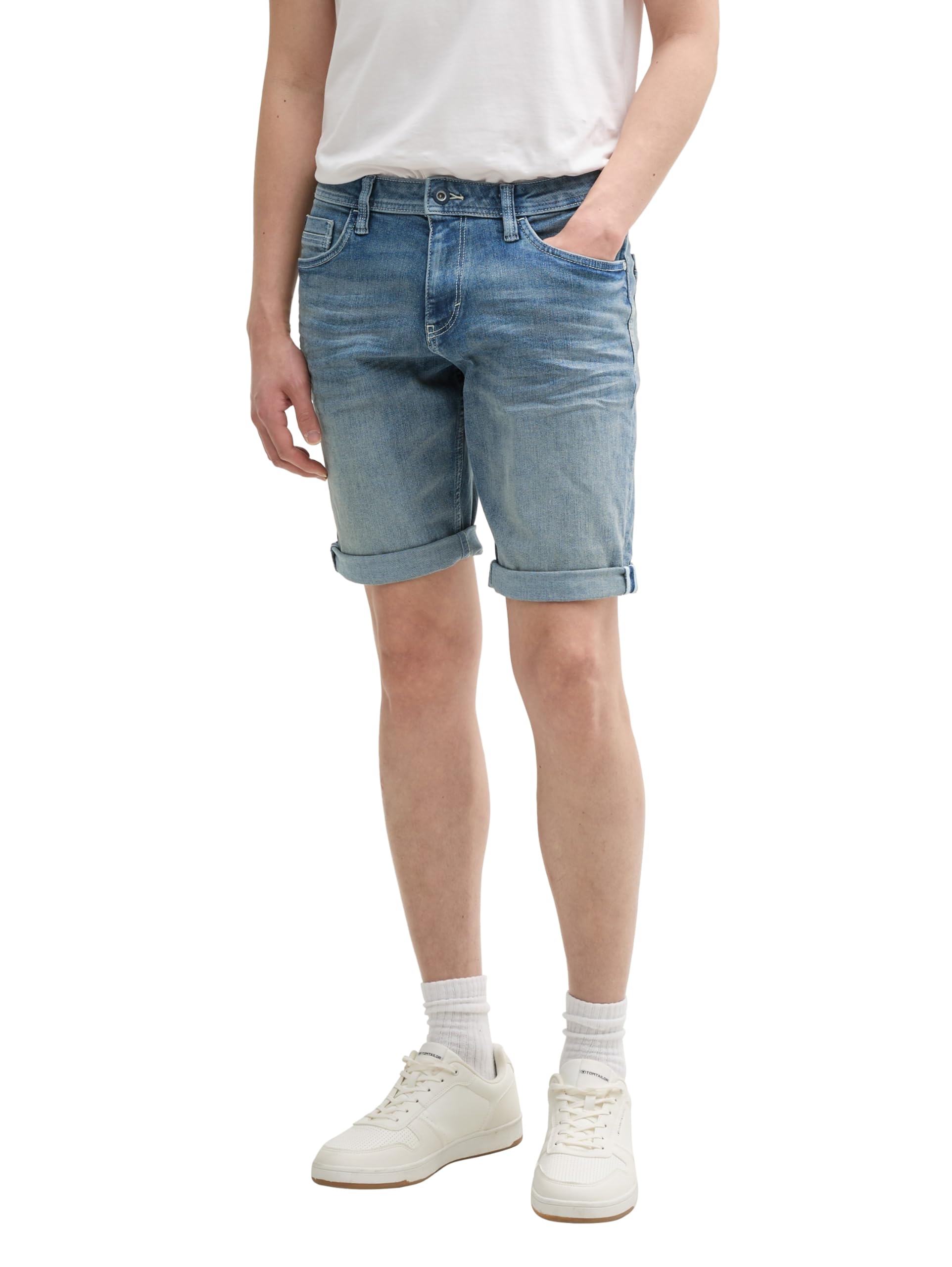 TOM TAILOR Herren TTJOSH Regular Slim Jeans Shorts