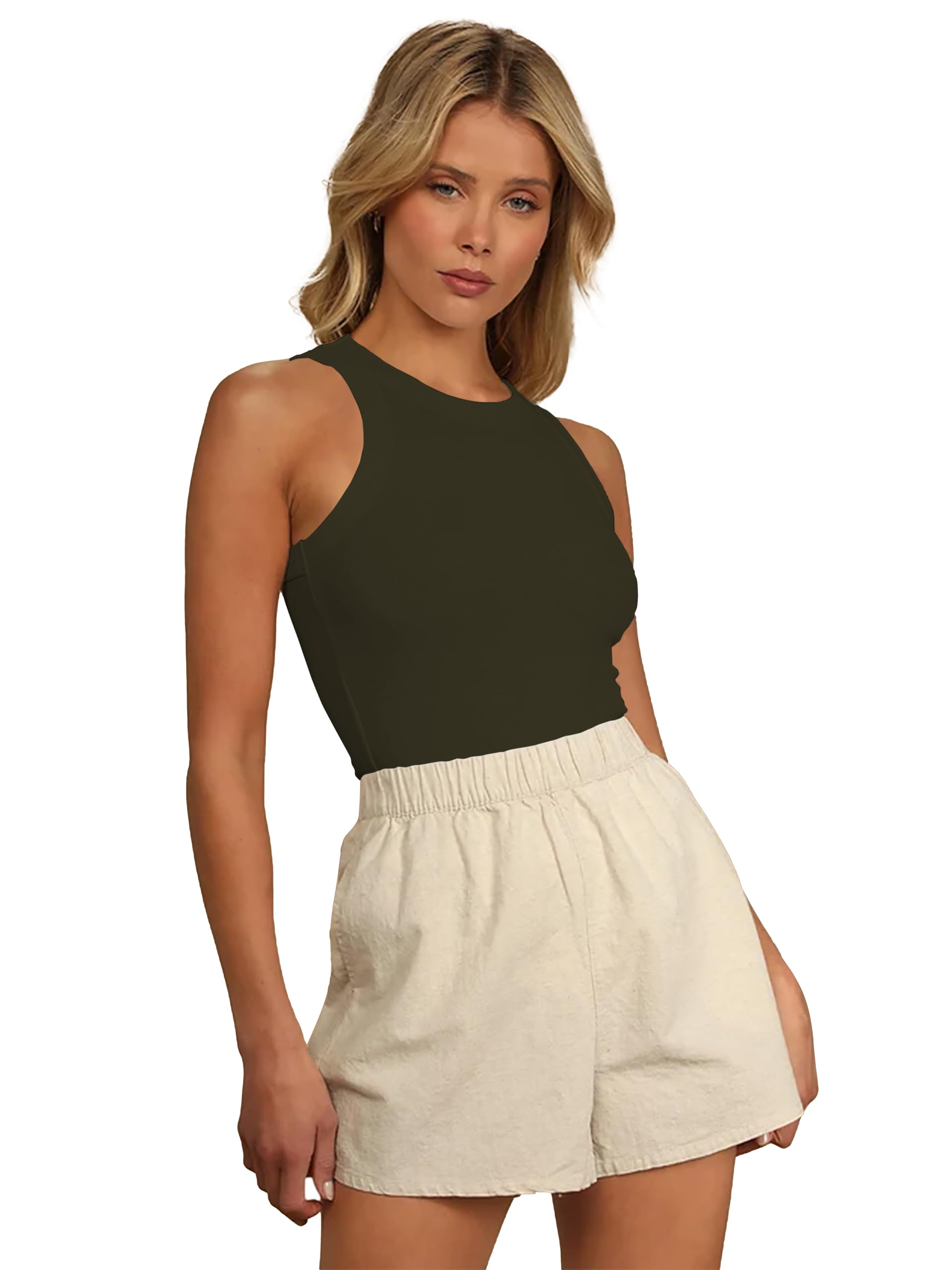 Toochki Camiseta corta para mujer, camiseta deportiva de algodón, informal, estilo occidental