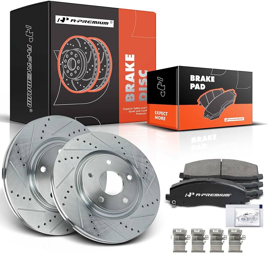 rota164　JD Amazon.com: TRQ Front Performance Brake Rotor Drilled