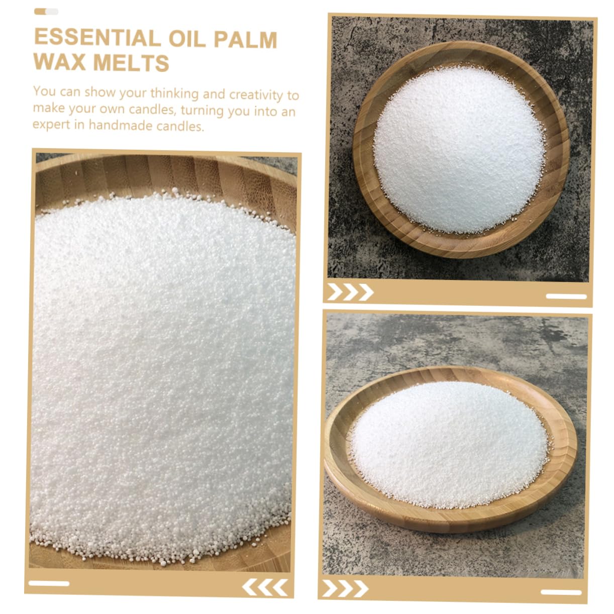 ULDIGI DIY Scented Candle Material Palm Wax Flakes for Home Decor Candle Material 1 Bag of Candle Making Flakes