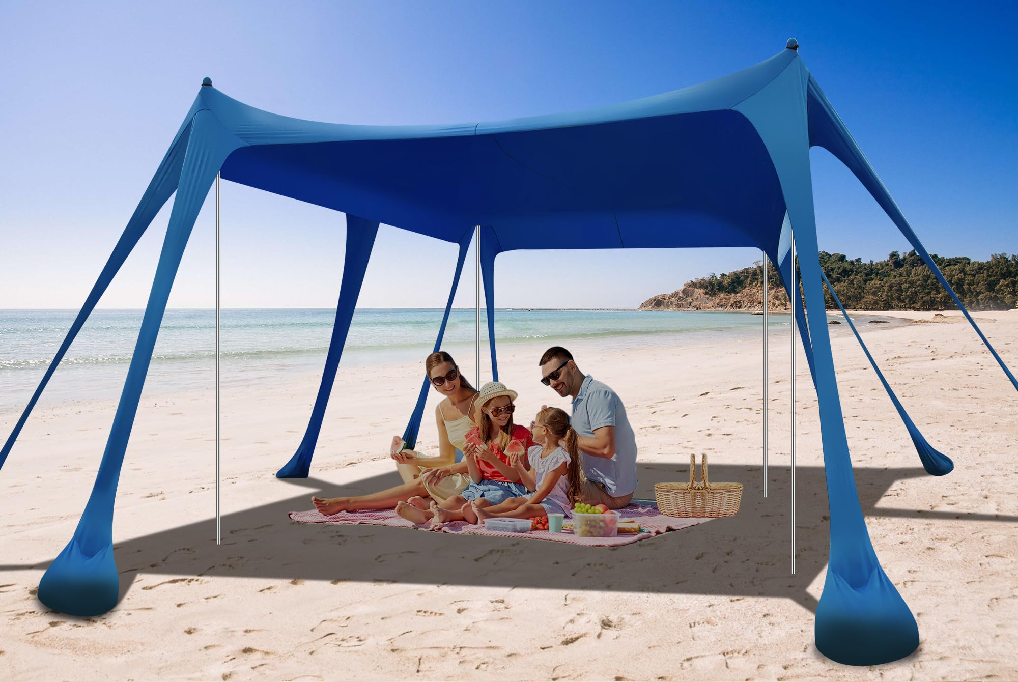 Amazon.com: Beach Tent Sun Shelter, Camping Sun Shelter 10 x
