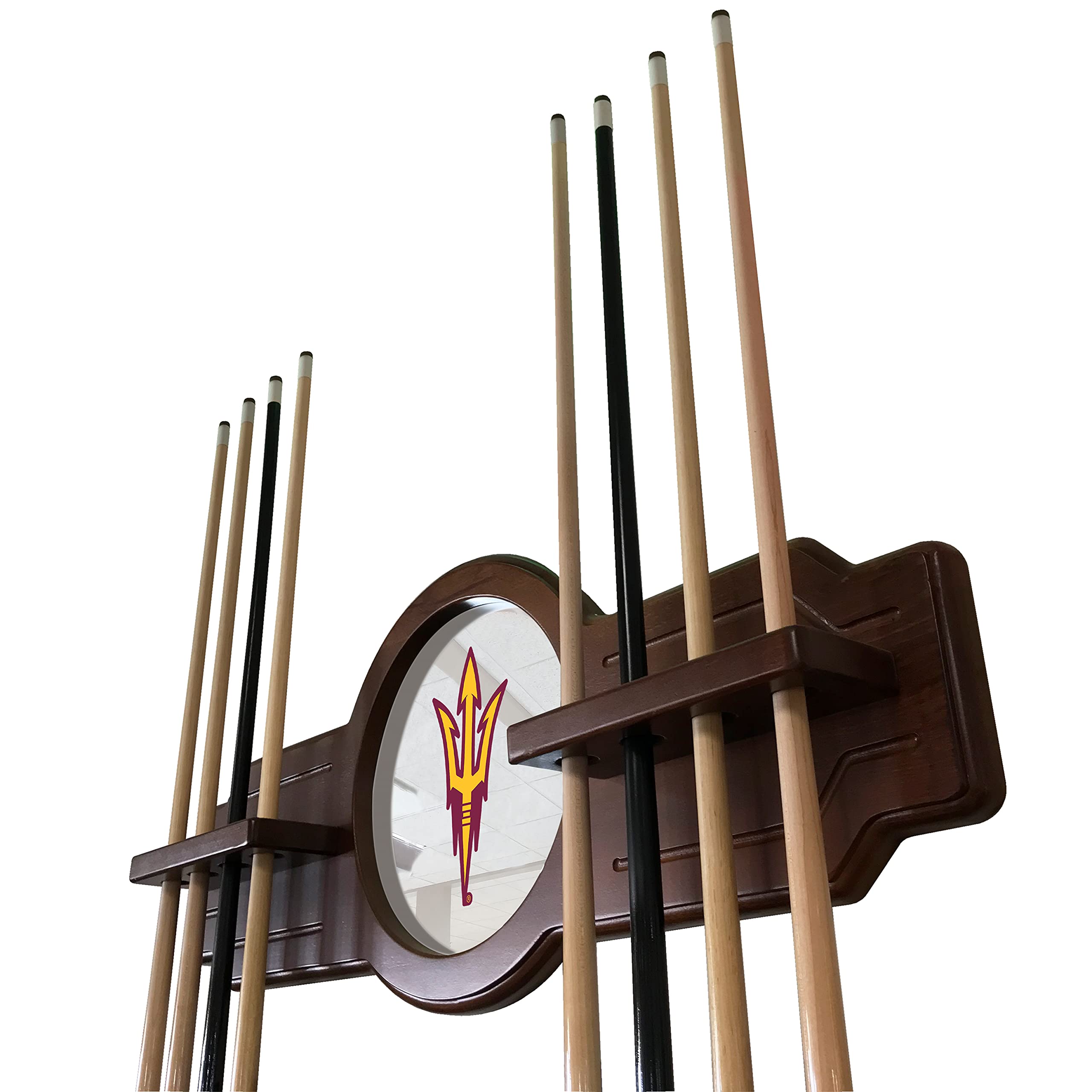 Holland Bar Stool Co. Arizona State Cue Rack in Chardonnay Finish with Pitchfork Logo