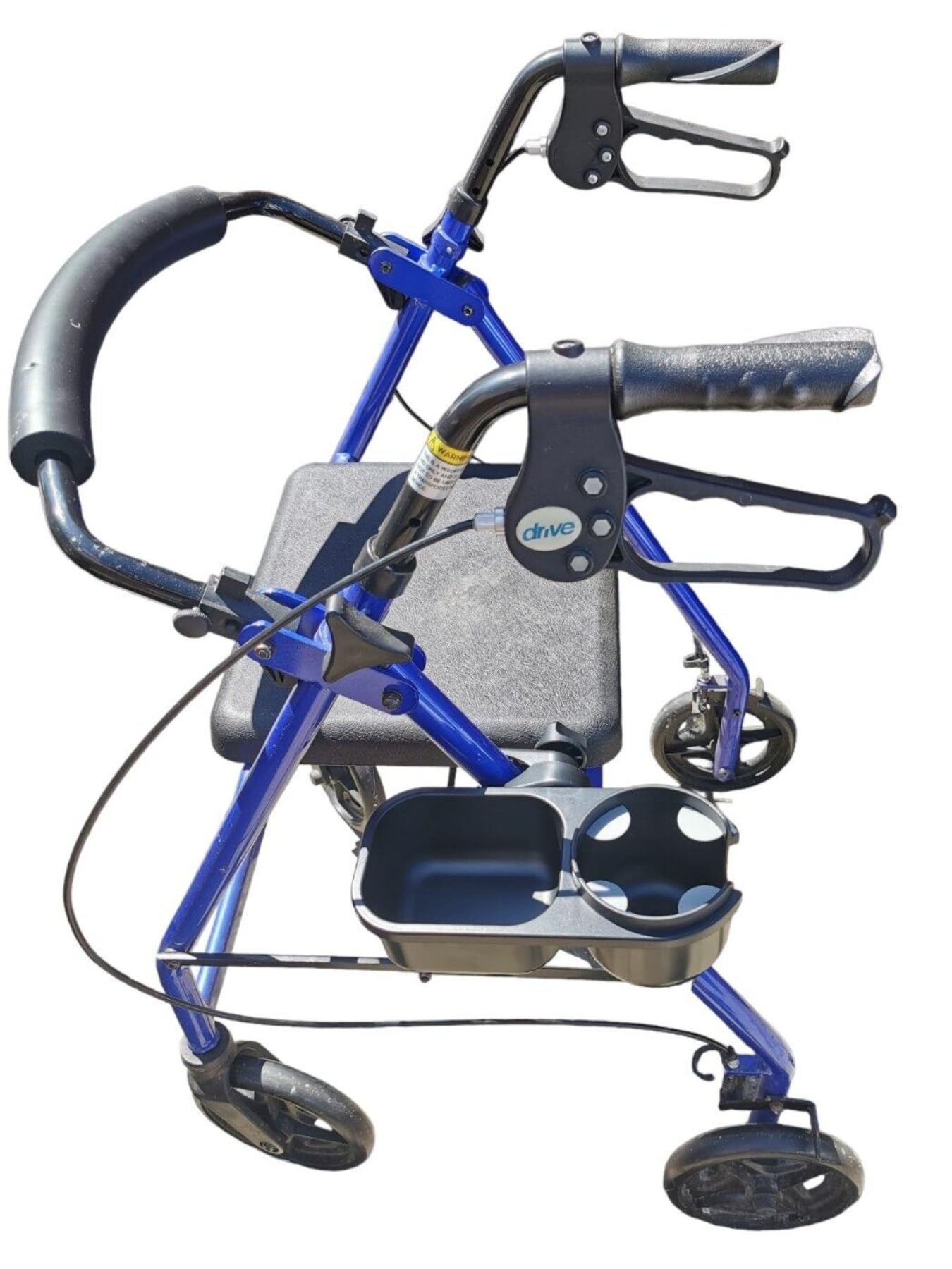 Getränkehalter mit Tablett; ideal für Flaschen, Schlüssel, Snacks, Handys; universell passend für jeden Kinderwagen, Buggy, Kinderwagen, Rollator, Rollstuhl, Gehhilfe