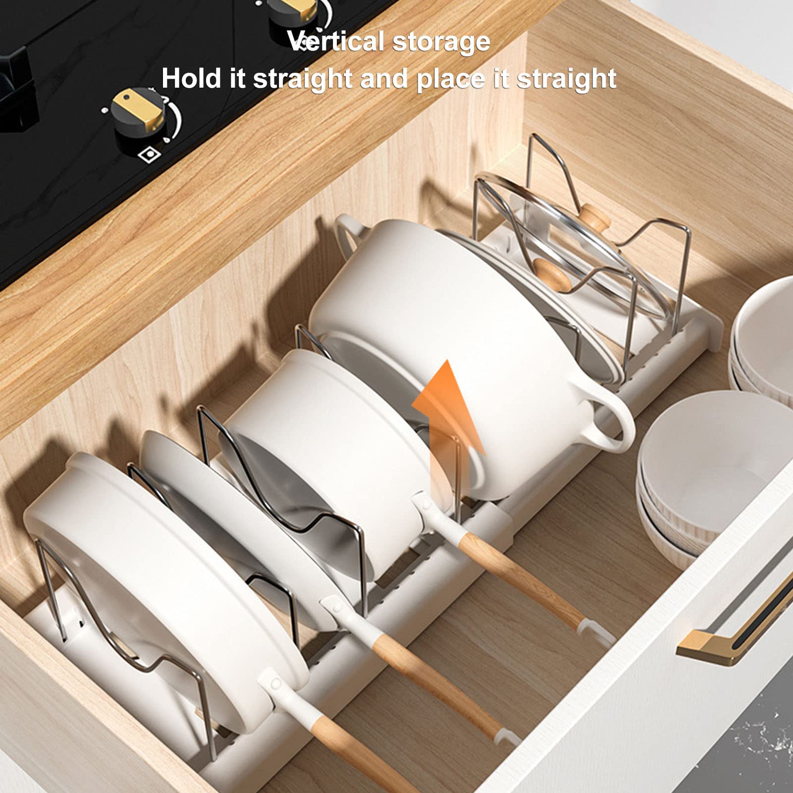 Rangement Couvercle Casserole De Cuisine, Organiseur De Pou00eale