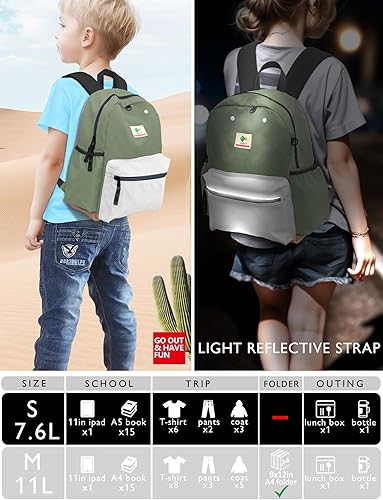 Miniatura 7 de Mochila para niños pequeños de 1 a 3 años mochila para bebé con correa para niños y niñas, arnés antipérdida para caminar, T-cactus-s, Pre-k 1-3 (12