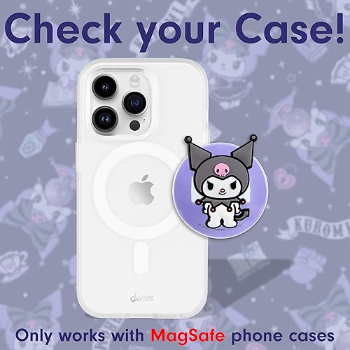 Miniatura 8 de Sonix Agarre magnético para teléfono, agarre de anillo de silicona MagSafe, soporte desmontable para mano, agarre MagSafe suave  Negro mate