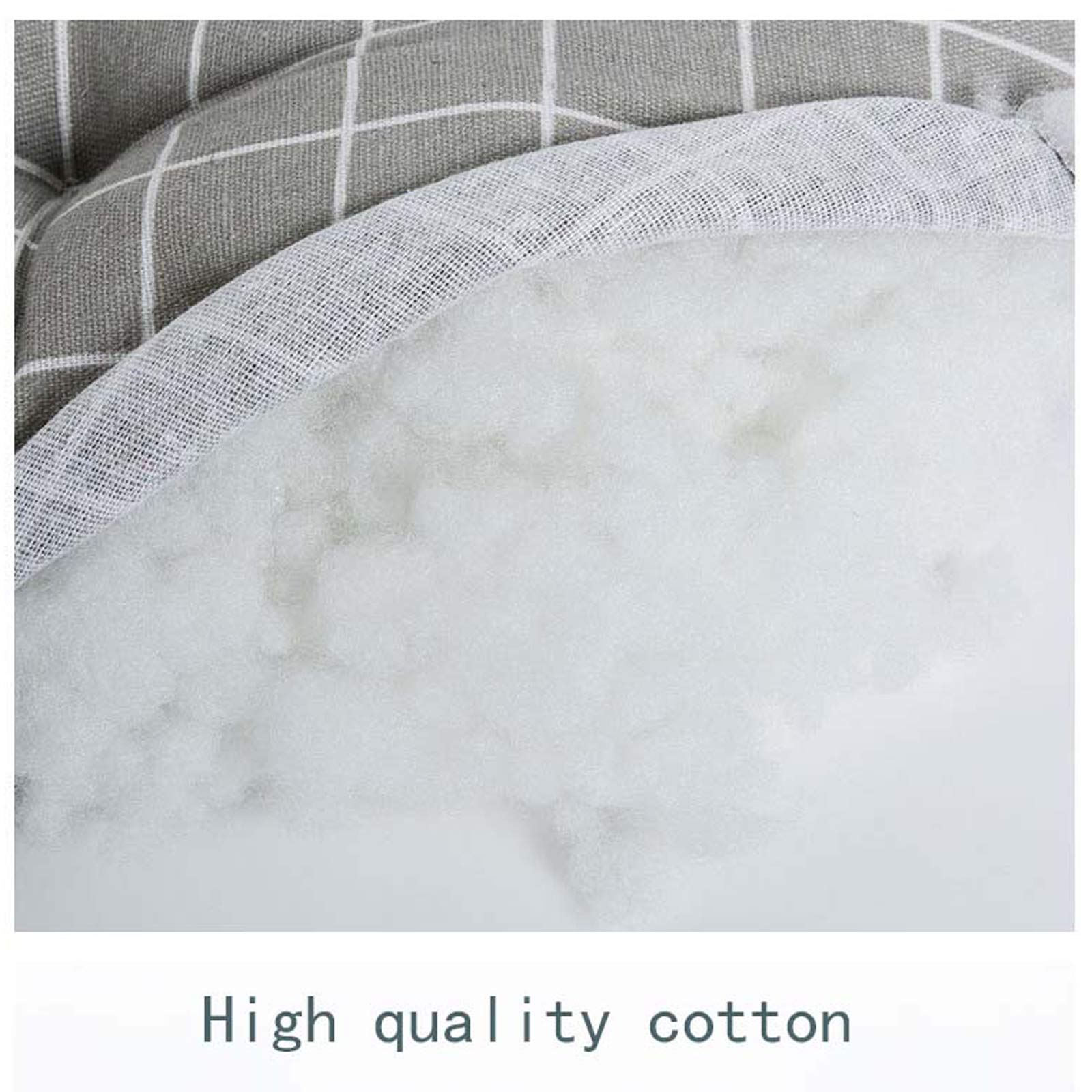 Set Di 2 Cuscini Per Sedia Quadrati 40x40 Cm Con Laccetti – Imbottitura In Fibra Cava, Traspirante E Antiscivolo, Per Ufficio, Cucina E Giardino