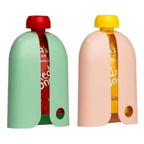 HÅLLIS The Swedish Squeeze Pouch Holder Paquete de 2 El producto de bebé que no sabías que te estabas perdiendo, disfruta de un aperitivo sobre la