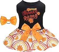 Vista 5 de CuteBone - Vestido de malla para perros, vestido de sol de Halloween para cachorros, atuendo para mascotas, moda de verano para perros pequeños