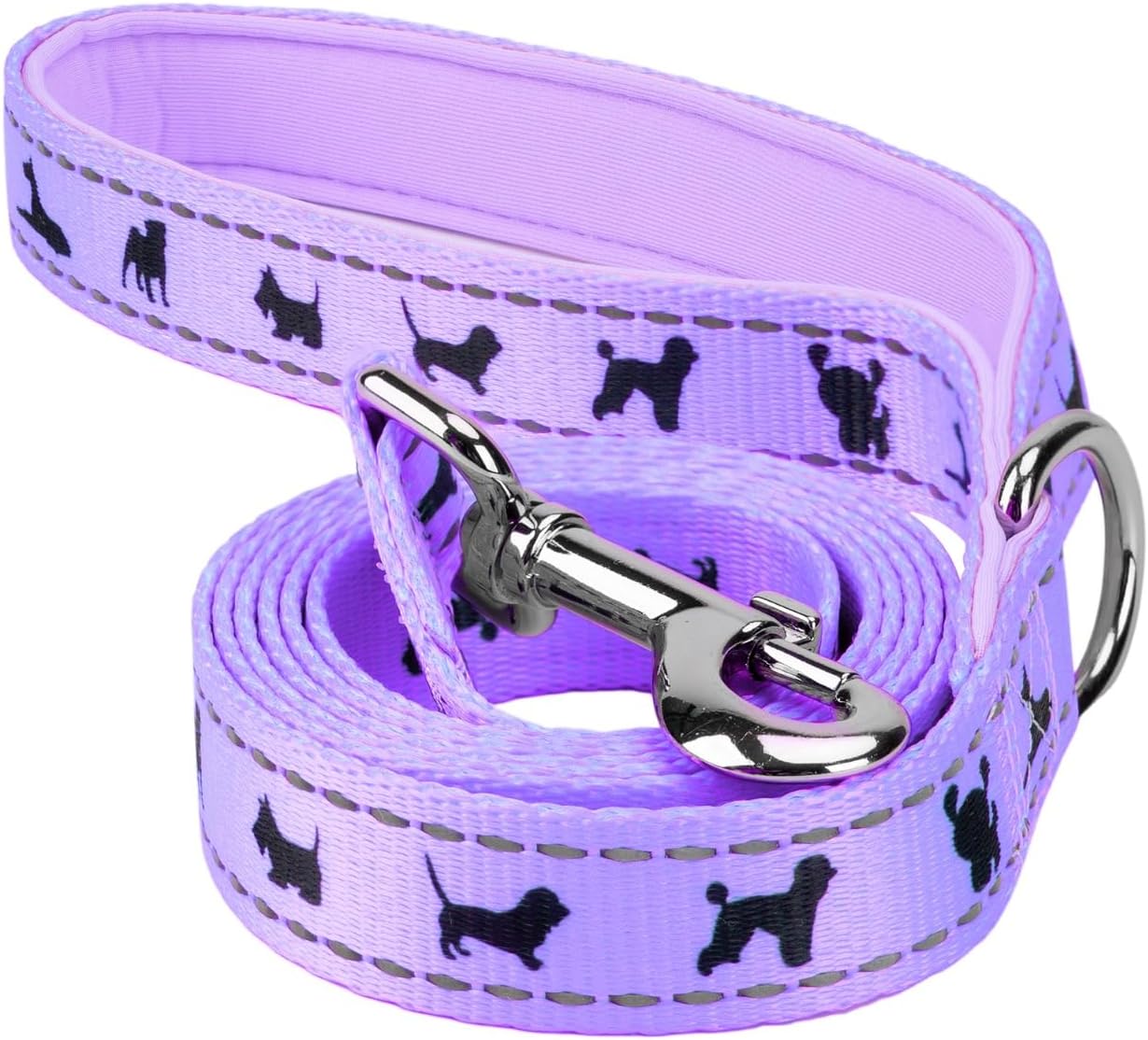 EcoBark Dog Leash 4 FT / 5 FT / 6 FT Reflective Dog