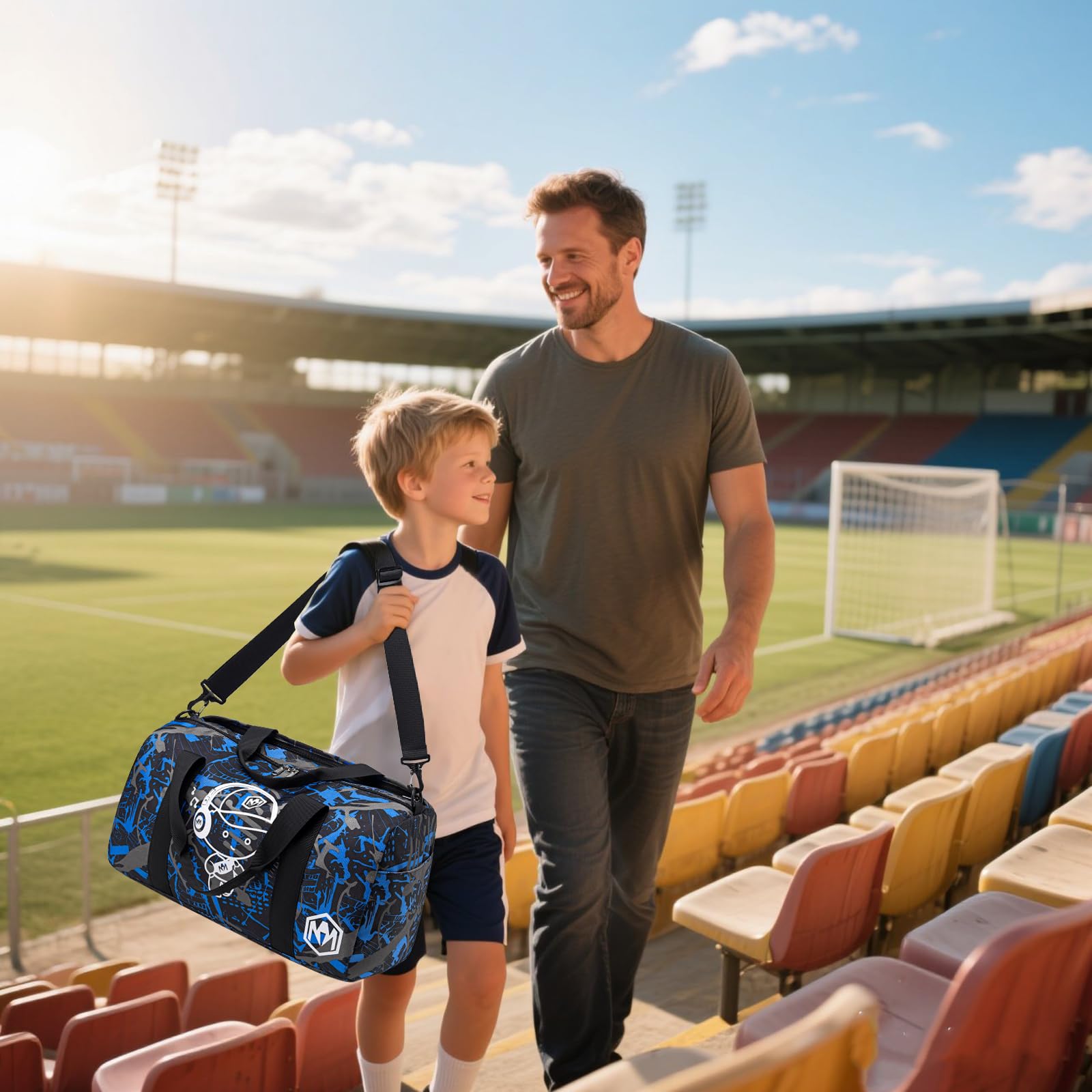 Borsa sportiva per bambini, borsa da nuoto per ragazzi e ragazze con scomparto per scarpe e scomparto per oggetti bagnati, borsa da bagno per adolescenti, piccola borsa da viaggio, borsa fitness