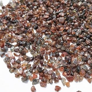 FOCCAR Chips de Gemas en Bruto de Cristal de Zafiro Crudo Natural marrón Oscuro de Madagascar Cristal (Color : 100g)