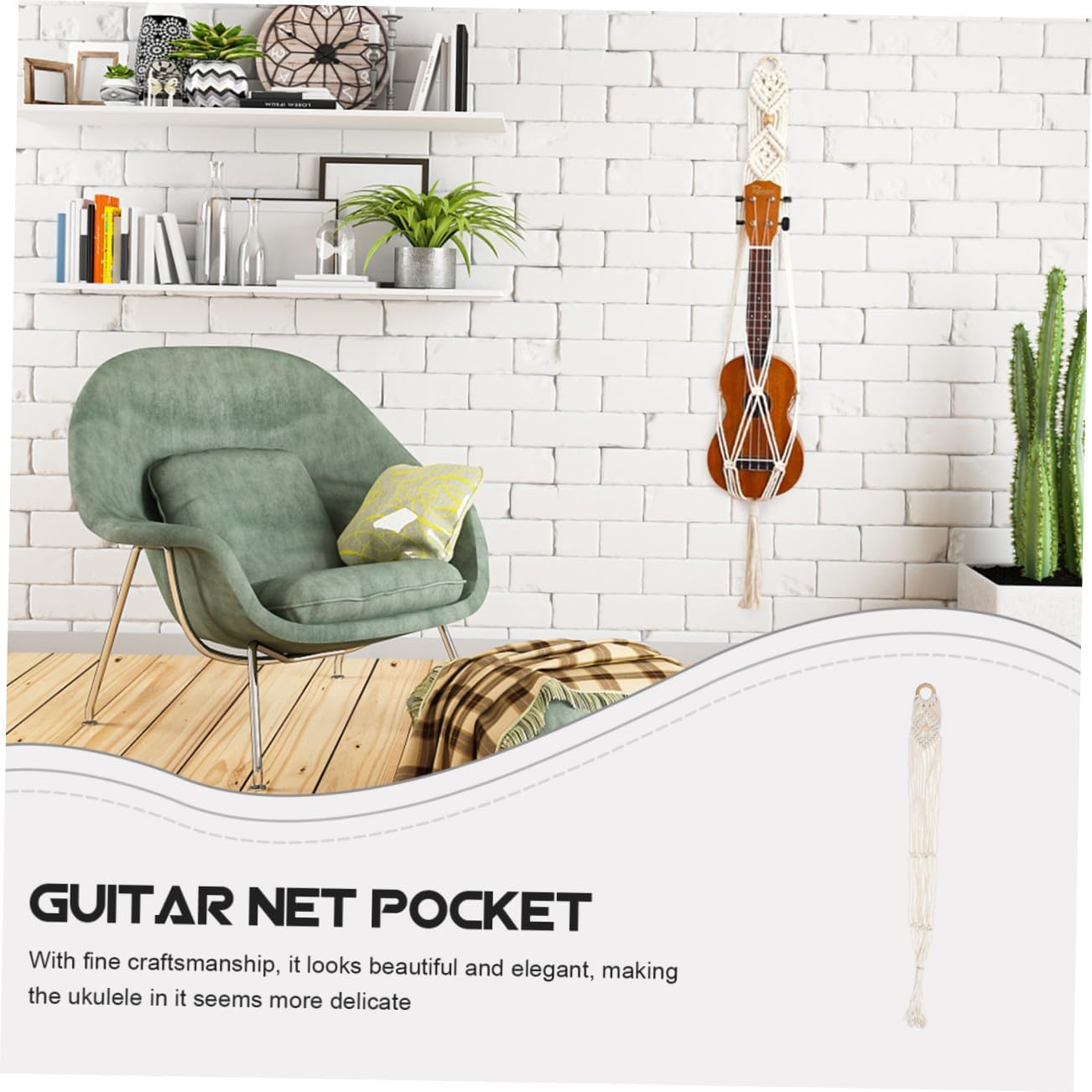 ERINGOGO Handmade Guitar Hanger Wall Mount Ukulele Holder Home Decor Music Lovers