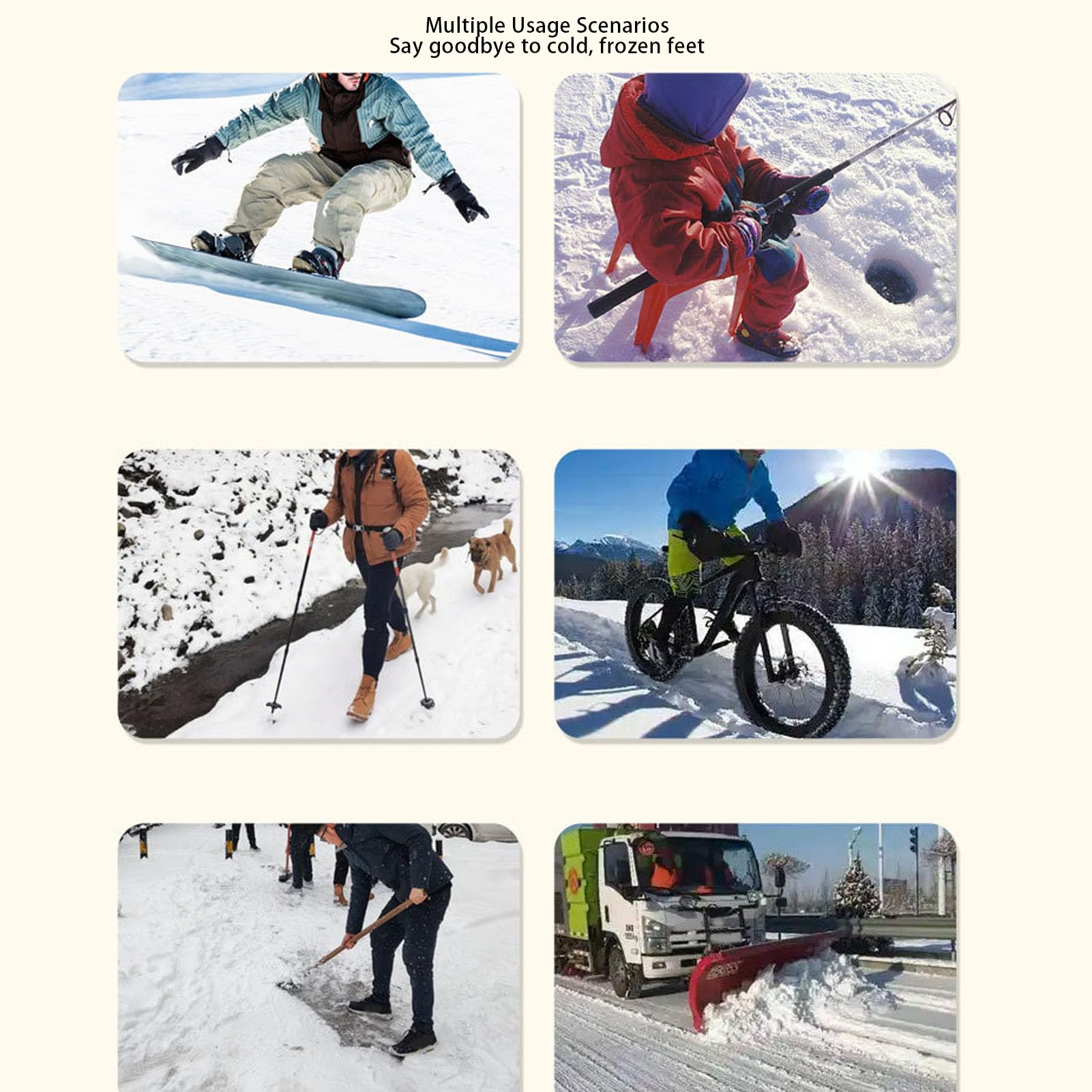 Buachois Chaussettes Chauffantes Rechargables Chaussettes Thermiques Electriques, Tech De Chauffage Dual Sided Reglage par App 3 Sec 5000mAh pour Hommes Femmes Ski Randonnee Hiver