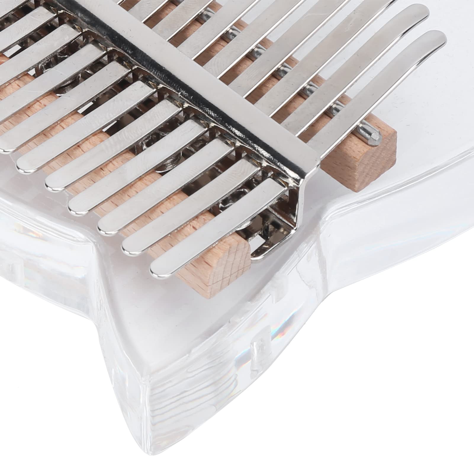 KALIMBA PORTÁTIL DE ACRÍLICO TRANSPARENTE DE 17 TECLAS PARA PRINCIPIANTES Y NIÑOS