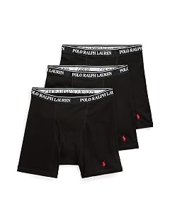 POLO RALPH LAUREN Mens Classic Fit Cotton Boxer Briefs Trunks Long Leg Available 3-Pack