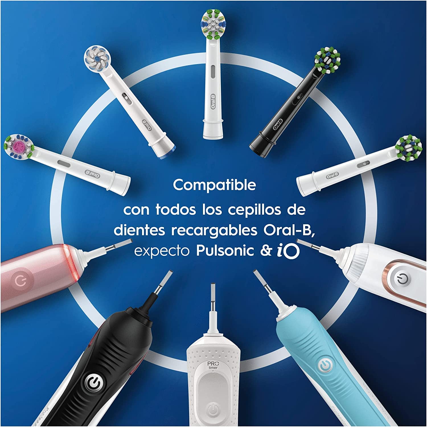 Oral-B Sensitive Clean Cabezales De Recambio, Pack De 8, Envase Reciclable, Apto para Tamaño Del Buzón
