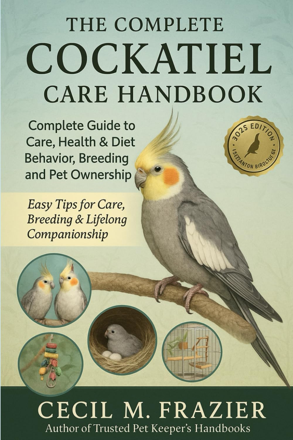 The Complete Cockatiel Care Handbook: Complete Guide to Care, health, diet, behavior, Breeding and pet ownership