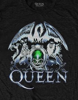 Queen バンド Tシャツ エンブレム クレスト ビートボム | Queen（クイーン） Crest（紋章） フルカラー 黒