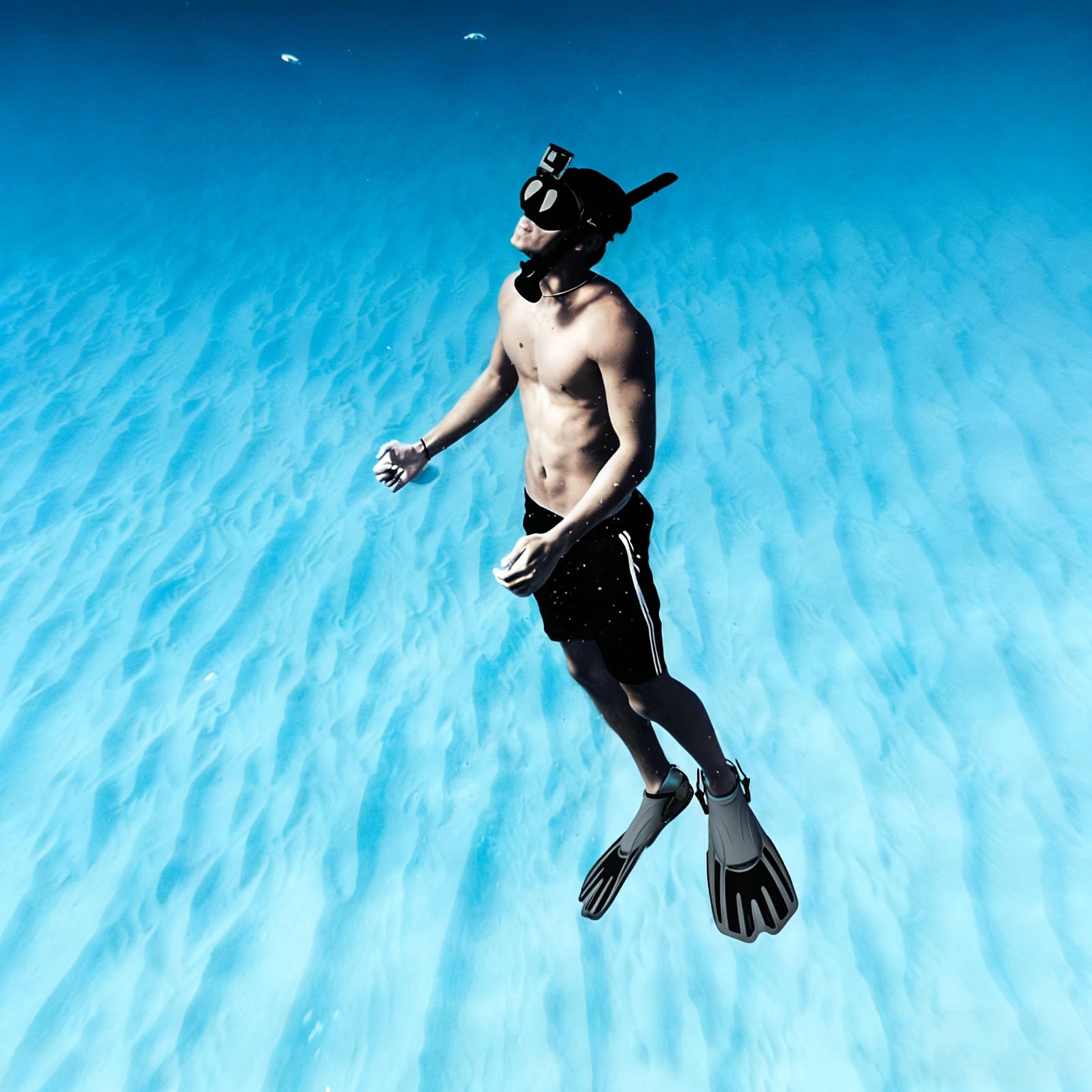 Płetwy do Nurkowania Regulowane Płetwy do Pływania Snorkelingu Krótkie Symbol Zastępczy Silny Ciąg Naukowy drenaż Regulowane Paski Wysoka