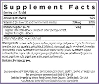 Vista 6 de New Chapter Vitamina C + saúco con vitamina C fermentada, hierbas integrales + protección de colágeno, 60 unidades (paquete de 1)